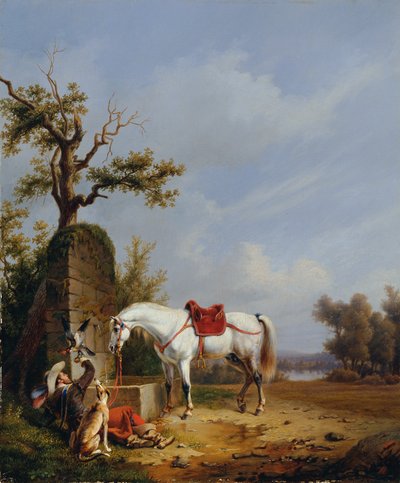 Rider with Horse by Unbekannt Unbekannt